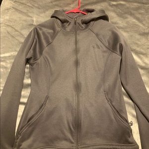 North face zip up hoodie - Grey